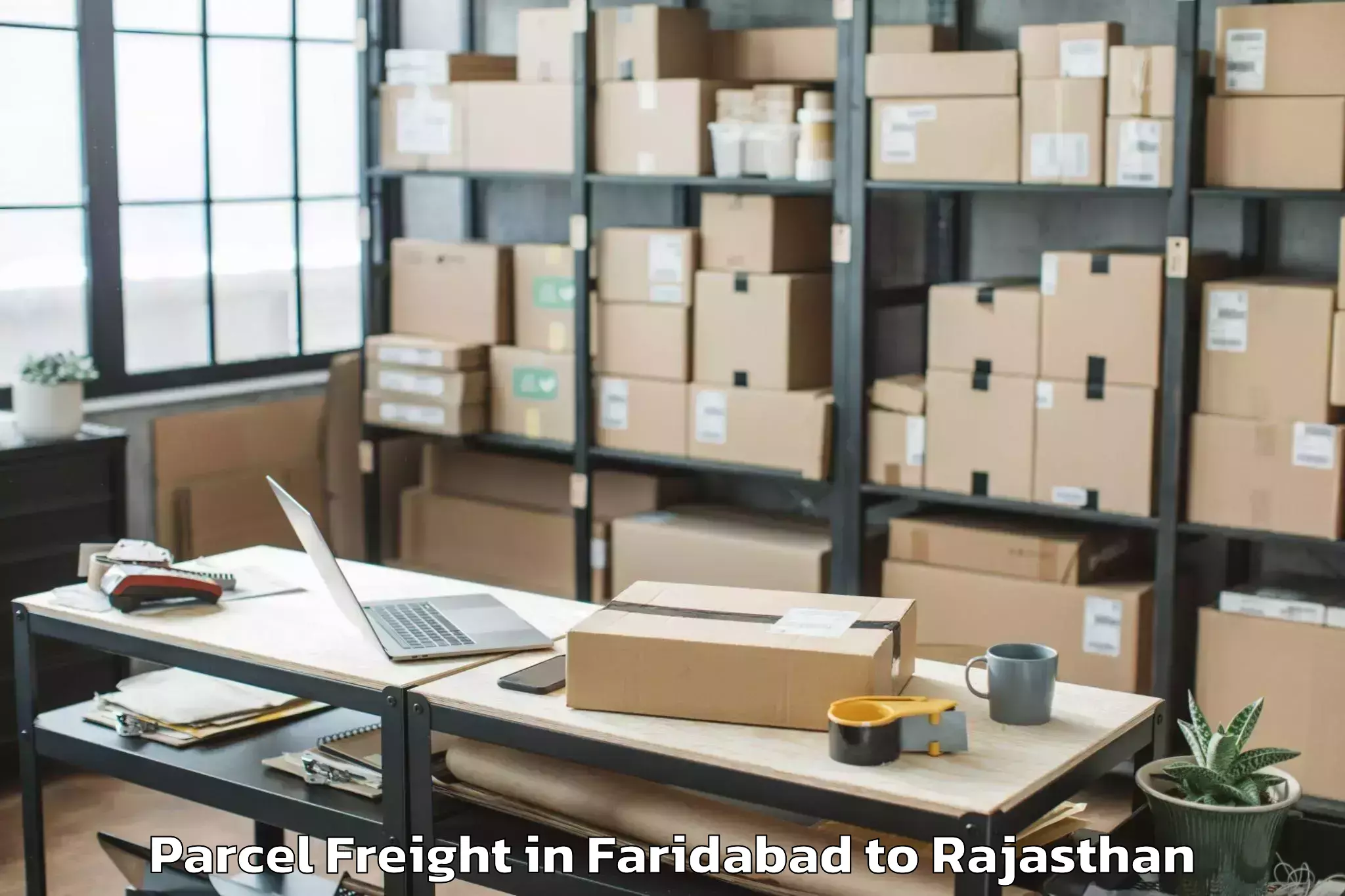 Easy Faridabad to Pokhran Parcel Freight Booking